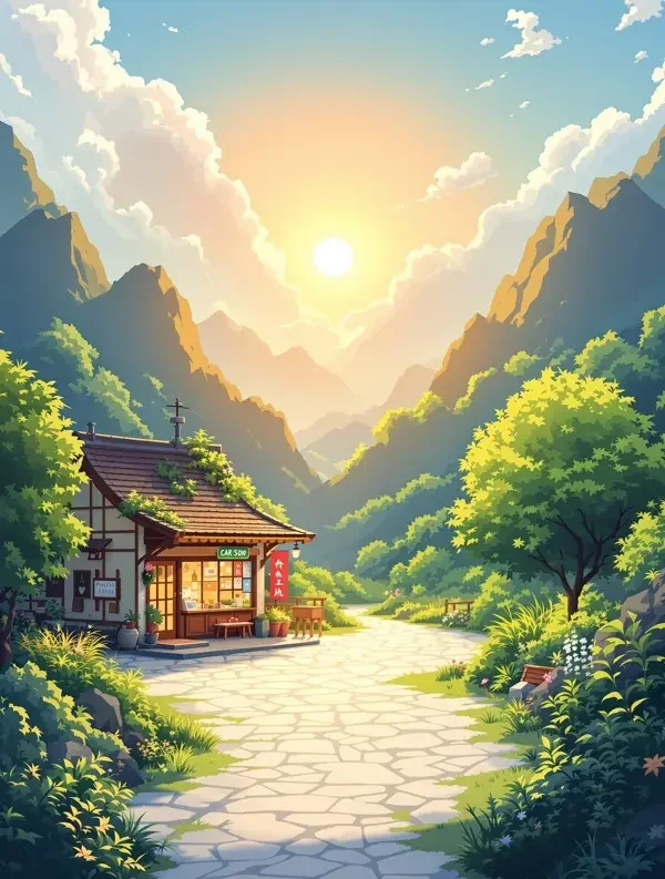 山间小店 漫画封面